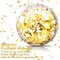 10 Pieces 16 Inch Summer Inflatable Glitter Beach Balls (Gold, Silver,Glitter)